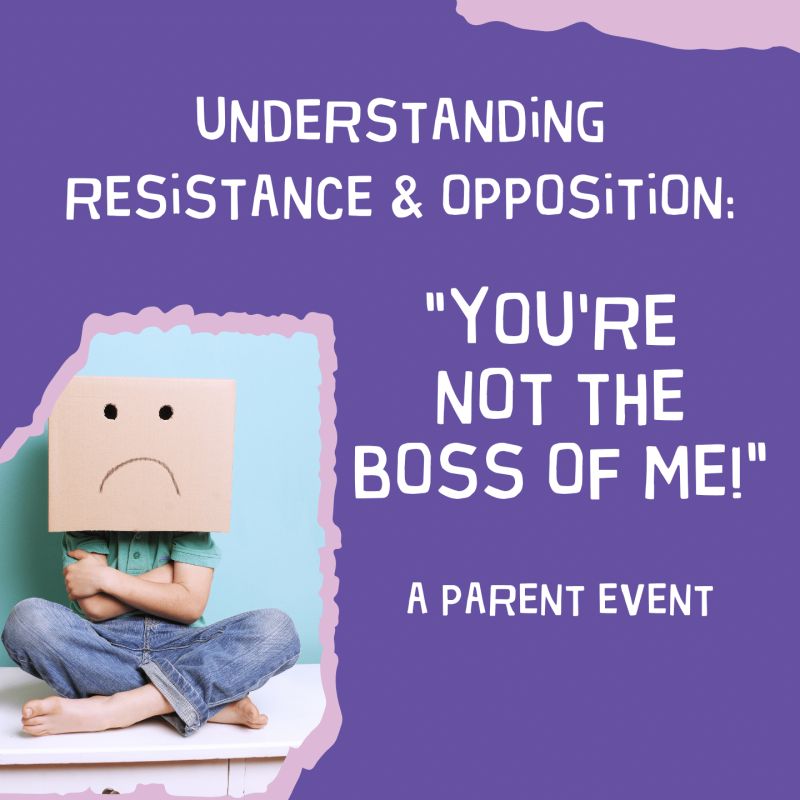 You’re Not the Boss of Me!