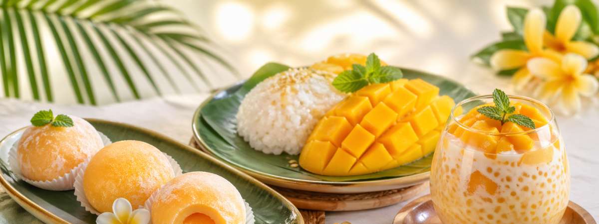 Gluten Free Mango Madness- Mochi, Sticky Rice & Tapioca! Optional Yoga B4.