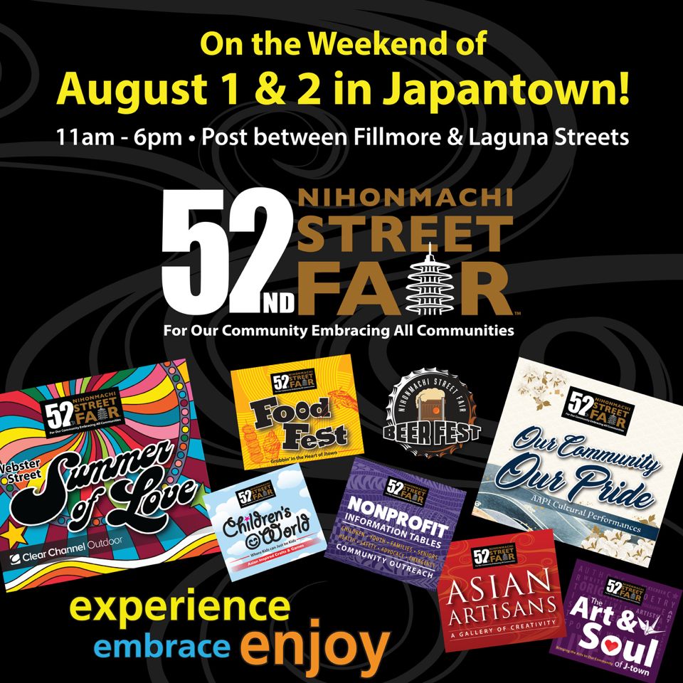 52nd Annual Nihonmachi Street Fair in The Bay Area at Japantown