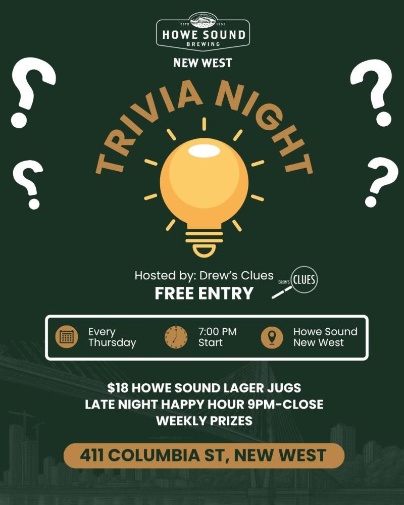 Thursday Trivia at Howe Sound