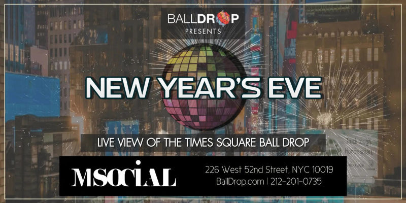 M SOCIAL HOTEL TIMES SQUARE NEW YEARS EVE