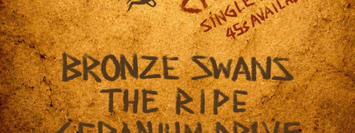 The Ripe, The Late Apes, Bronze Swans, Geranium Drive