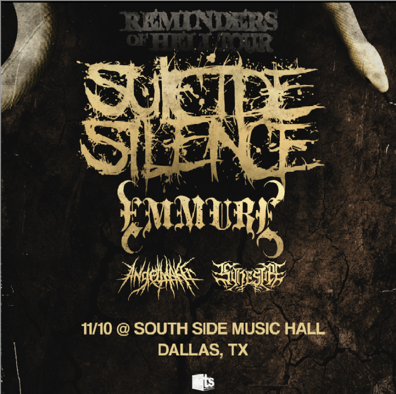 Suicide Silence: REMINDERS OF HELL TOUR