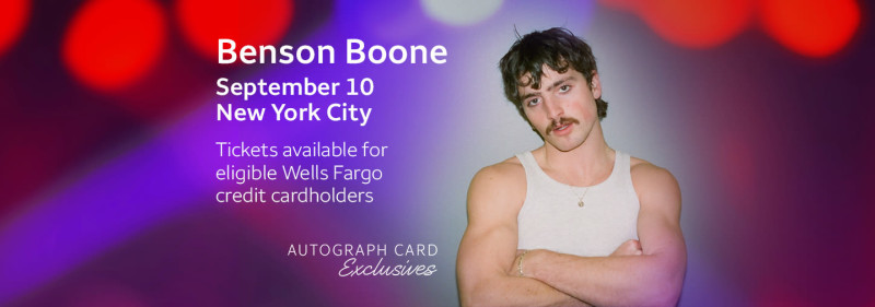 Benson Boone in New York City