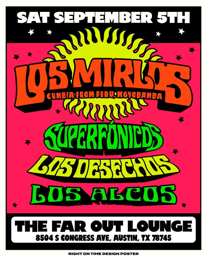 Los Mirlos w/ Money Chicha and Superfonicos
