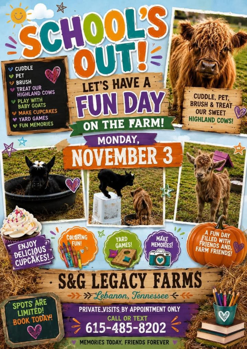 Schools Out Let's Go To The Farm - Click for showtimes