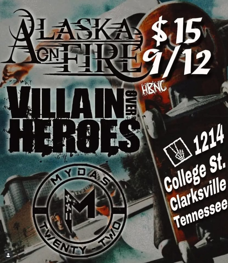 Alaska on Fire. Villian Over Heros. Mydas Xxii