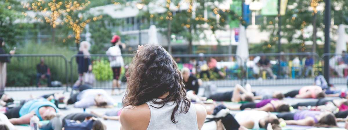 Yoga in the Sculpture Garden with Three Queens Yoga
