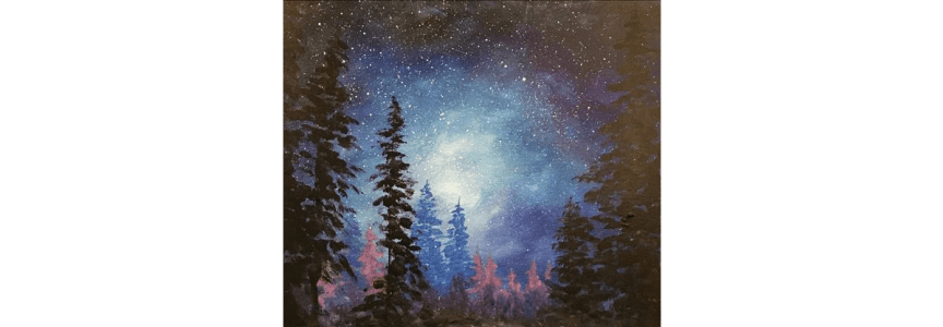 Forest Night Sky and Starlight - Paint and Sip in Houston | Classpop!™