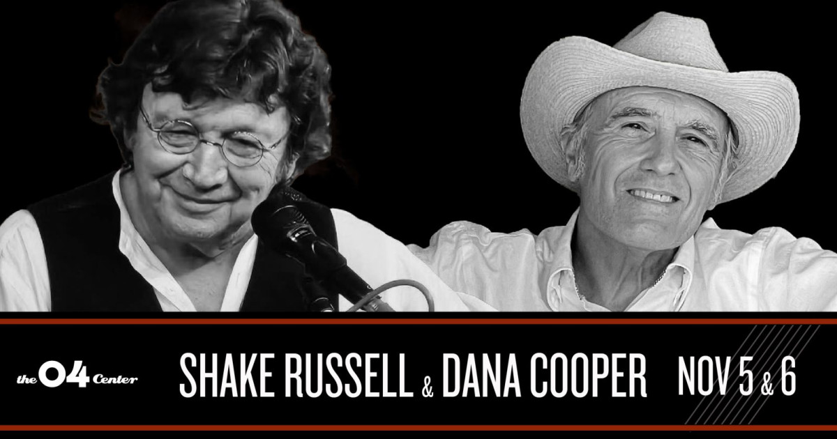 Shake Russell & Dana Cooper Austin concert poster