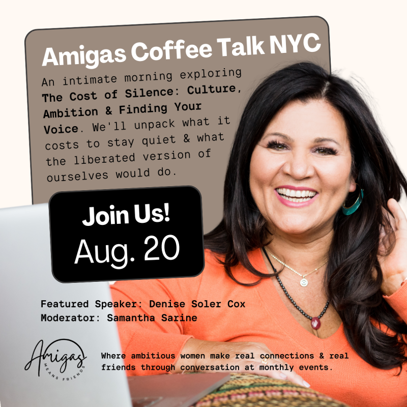 Amigas Coffee Talk NYC with Denise Soler Cox
