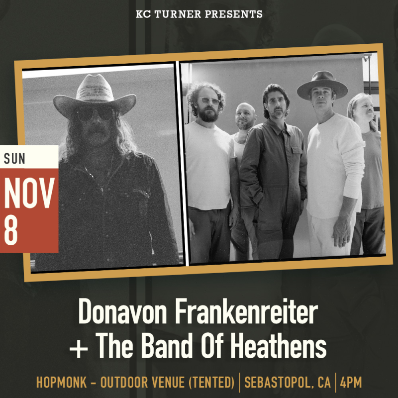 Donavon Frankenreiter + The Band of Heathens (Outdoor Venue)