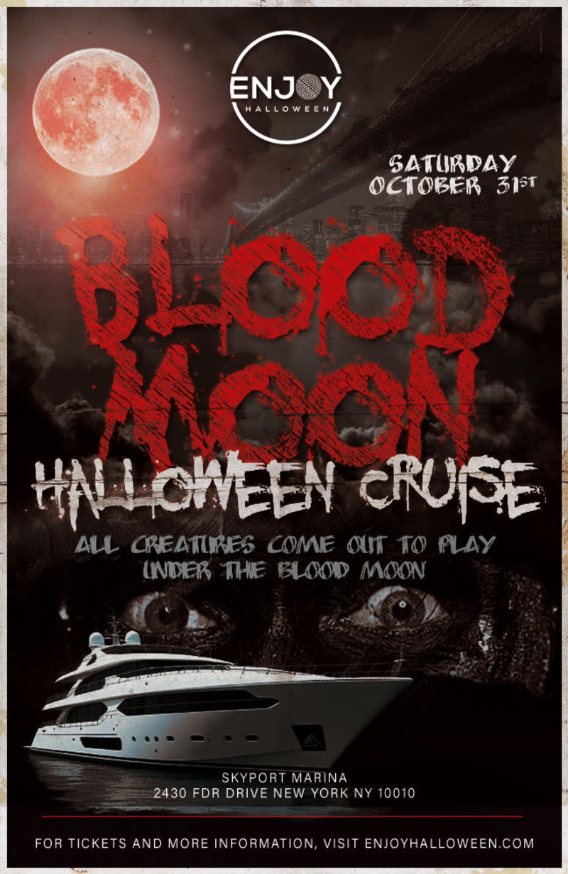 Blood Moon Halloween Party Cruise aboard the Jewel Yacht NYC