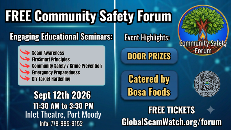 Global Scam Watch presents - Community Safety Forum