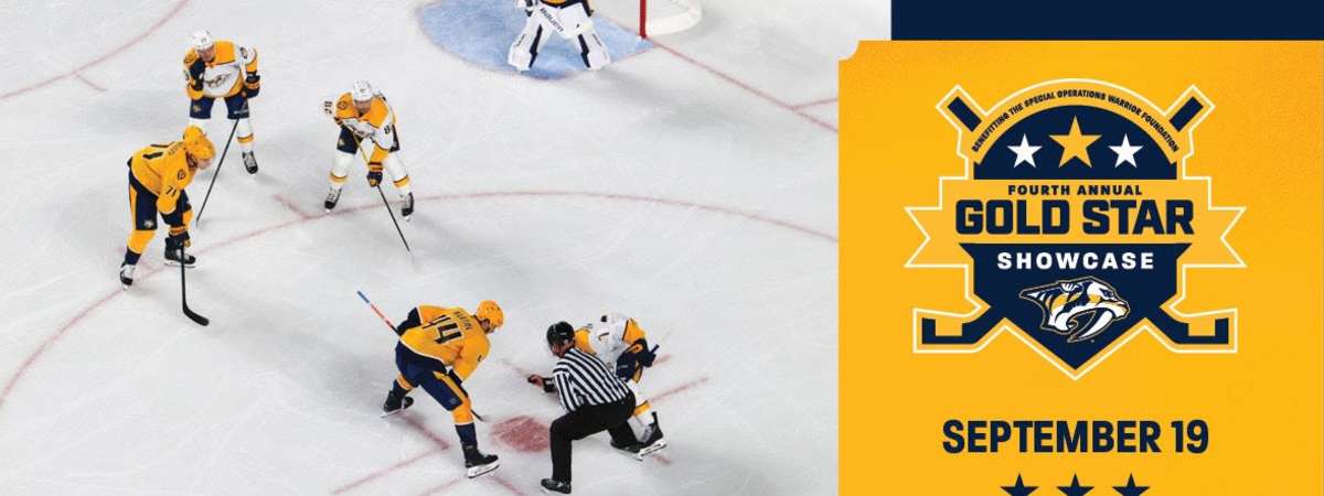 Nashville Predators Fourth Annual Gold Star Showcase, benefiting the Special Operations Warrior Foundation