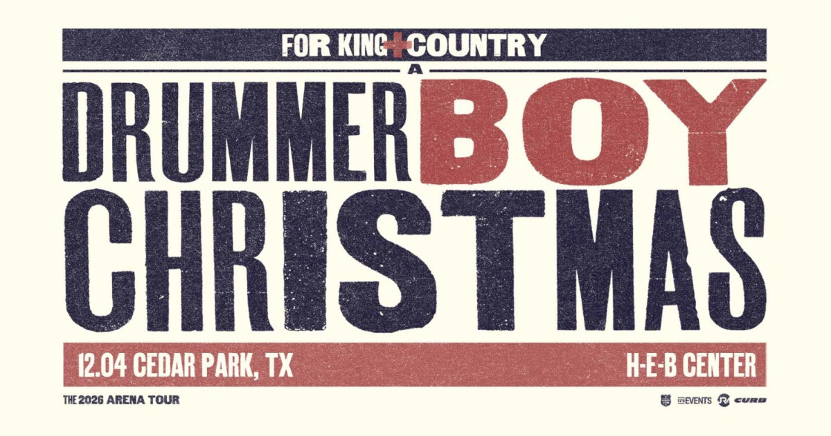 Poster for for KING + COUNTRY in Austin