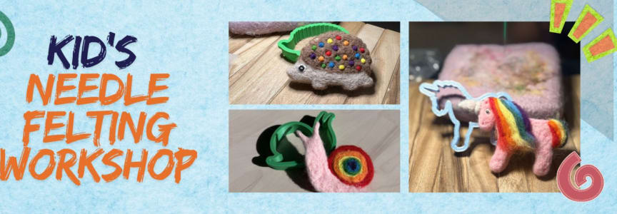 Kid's Needle Felting Workshop: Pocket Pets