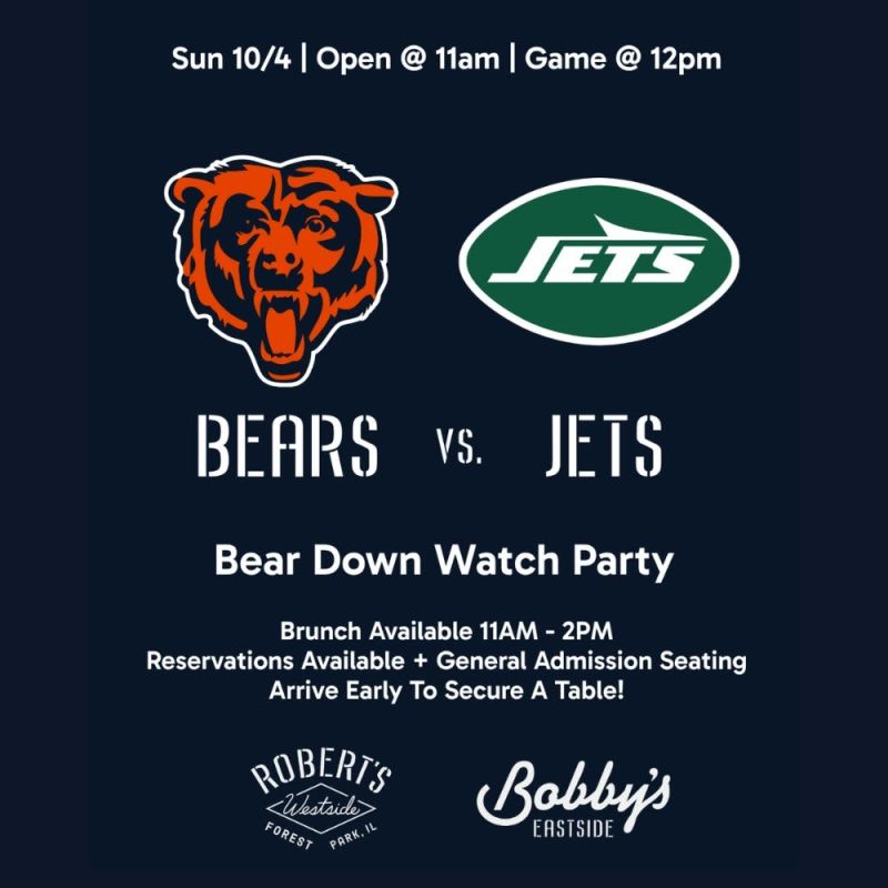 Chicago Bears vs. Jets | Bear Down Watch Party