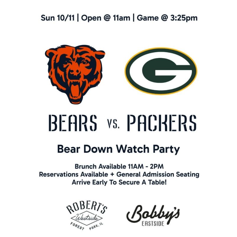 Chicago Bears vs. Packers | Bear Down Watch Party