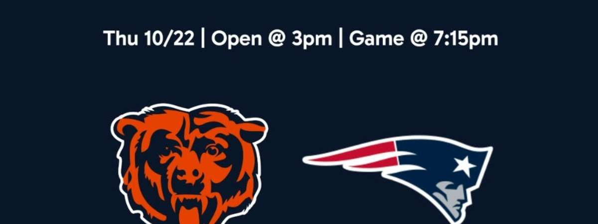 Chicago Bears vs. Patriots | Bear Down Watch Party