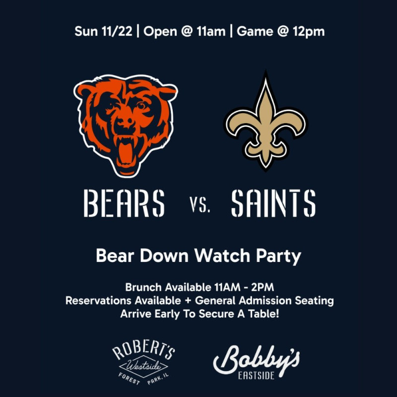 Chicago Bears vs. Saints | Bear Down Watch Party