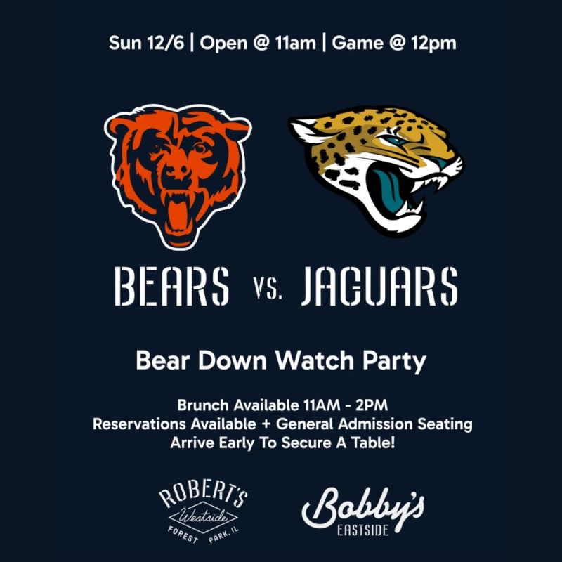Chicago Bears vs. Jaguars | Bear Down Watch Party