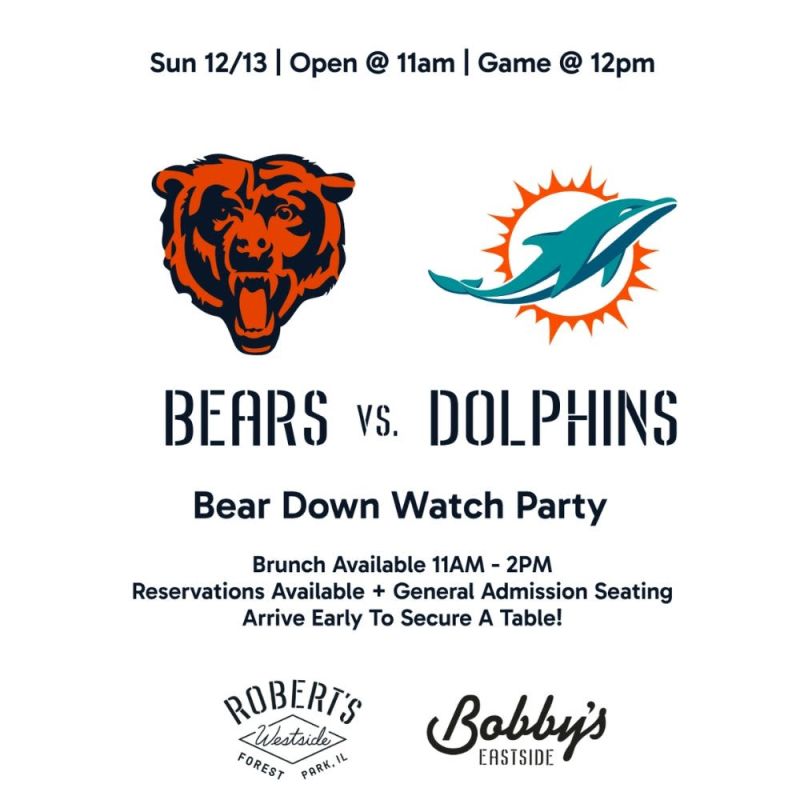 Chicago Bears vs. Dolphins | Bear Down Watch Party