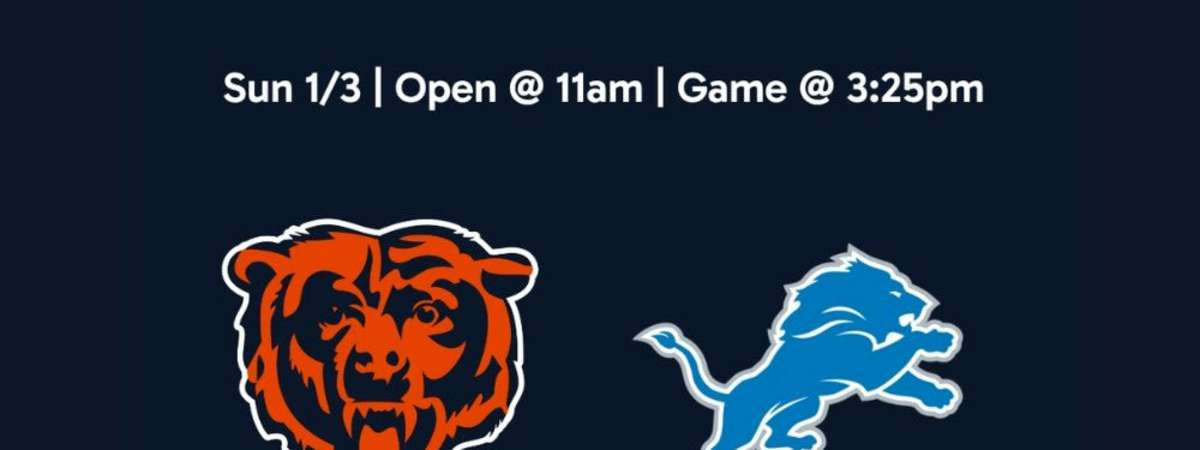 Chicago Bears vs. Lions | Bear Down Watch Party