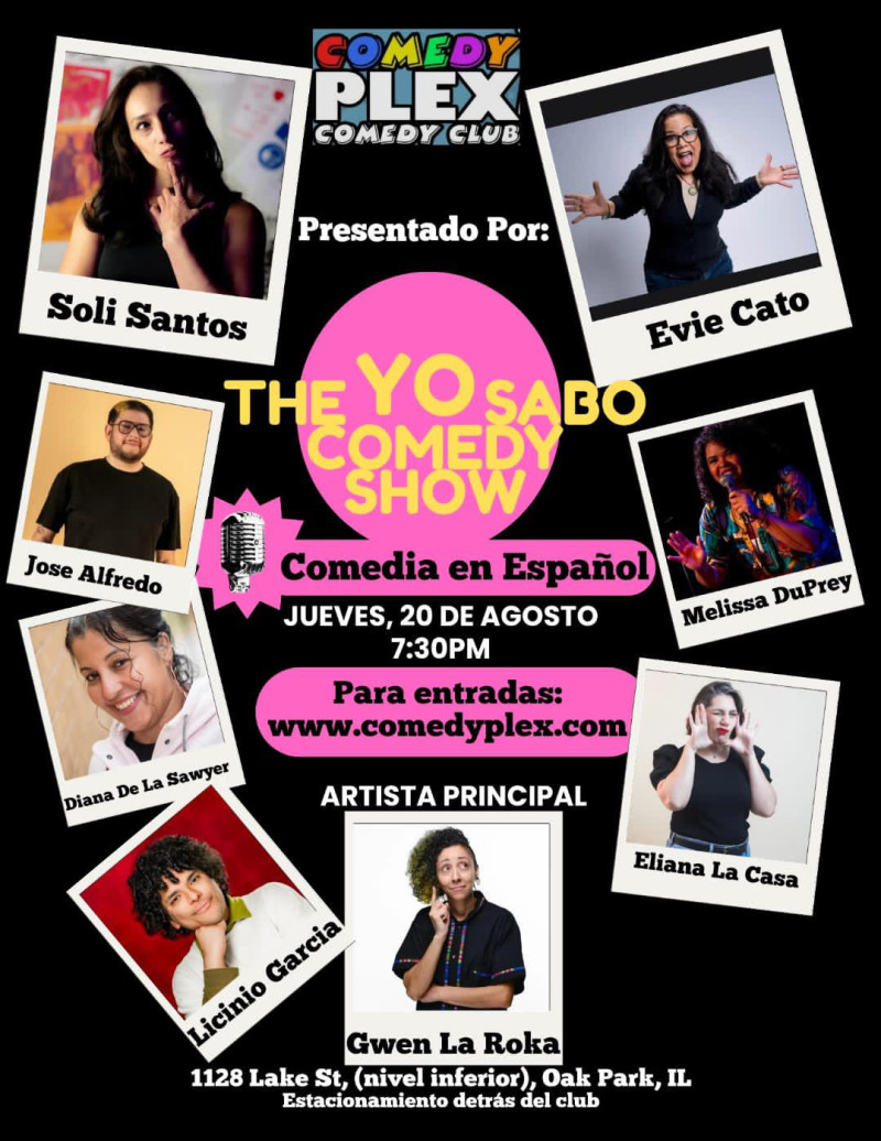 ¡El Divertidísimo Yo Sabo Comedy Show En Vivo en Oak Park!