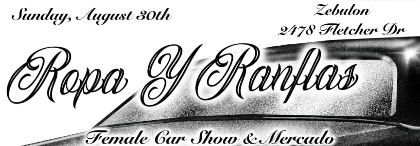 Ropa y Ranflas - All female car show and mini flea market