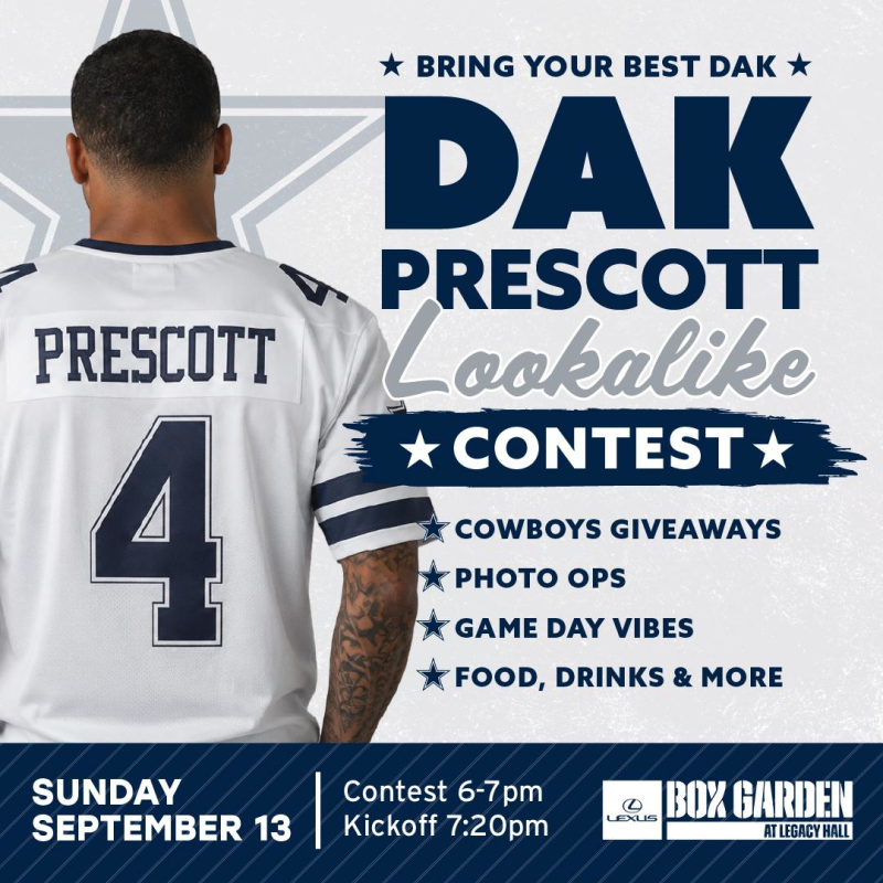 Dak Prescott Lookalike Contest 