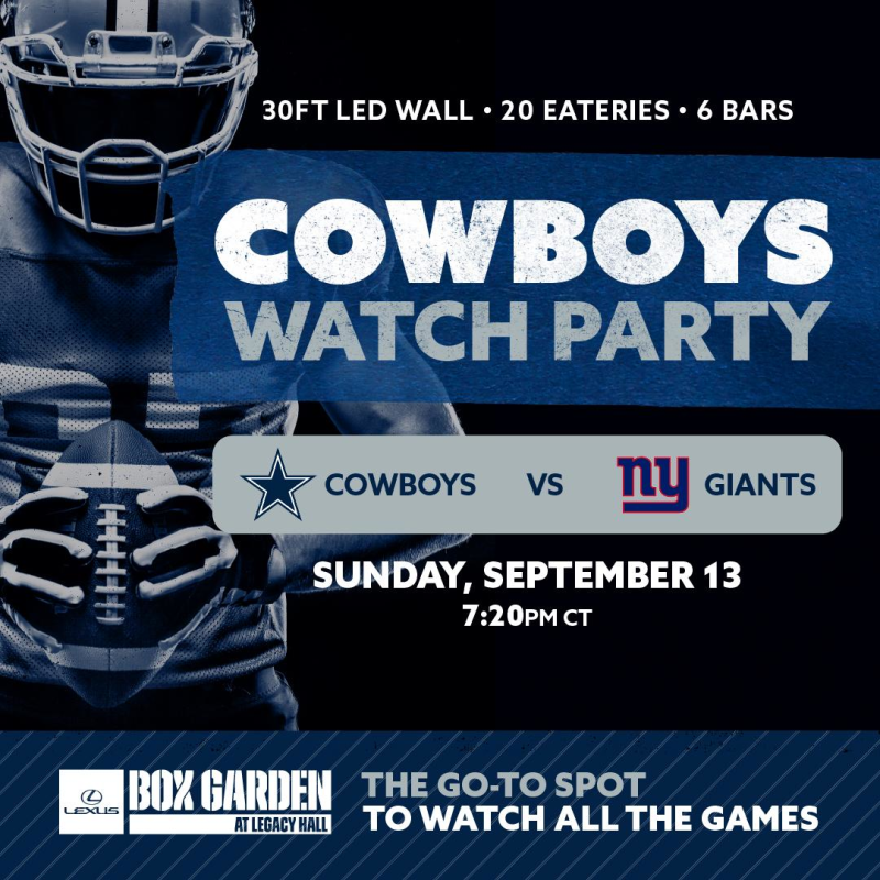 Dallas Cowboys Season Opener