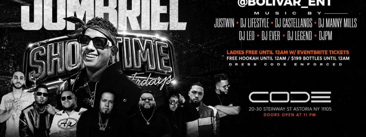 SHOWTIME FRIDAYS at CODE Astoria with live performance by JOMBRIEL