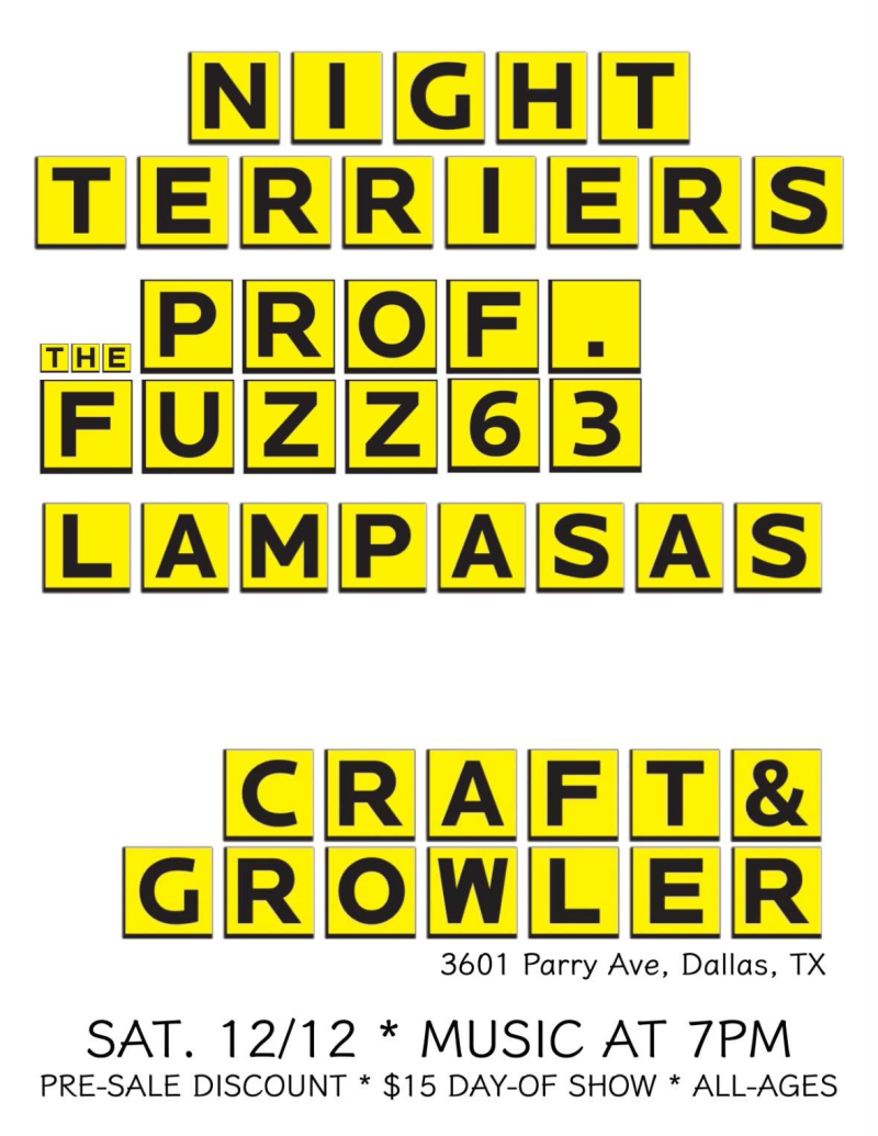 The Prof.Fuzz 63 / / Night Terriers / / Lampasas