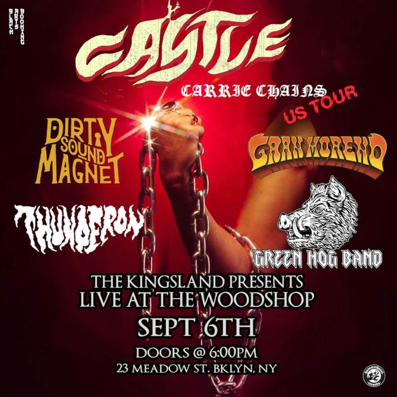Castle, Dirty Sound Magnet & Gran Moreno, Thunderon, Green Hog Band