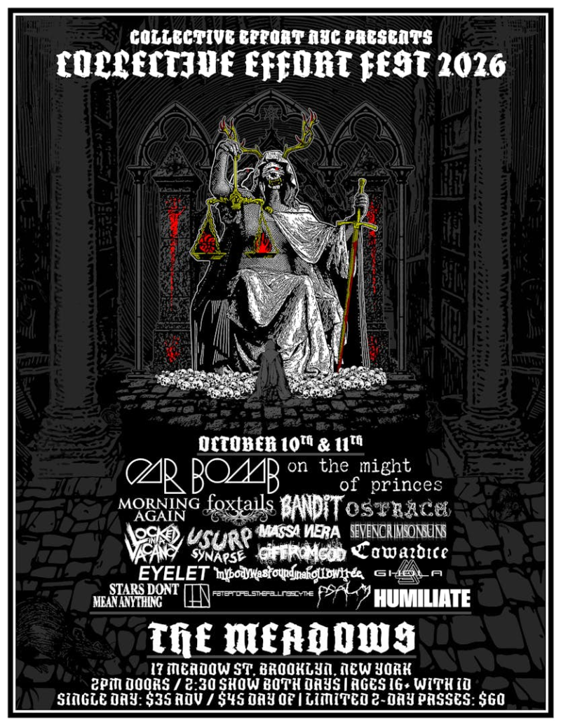 Collective Effort Fest 2026 with Car Bomb, On The Might of Princes, Morning Again, Foxtails and MORE!