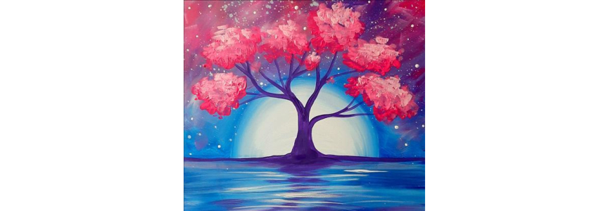 Colors of the Night - Paint and Sip in Houston | Classpop!™