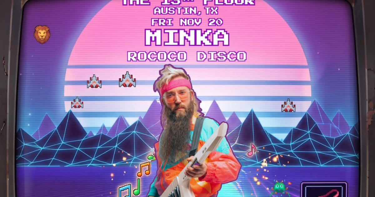 MINKA w/ Rococo Disco Austin concert poster