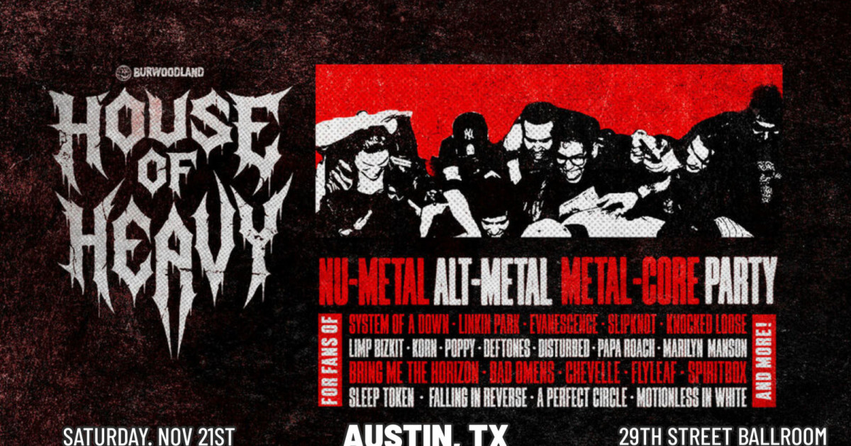 House of Heavy Austin concert poster