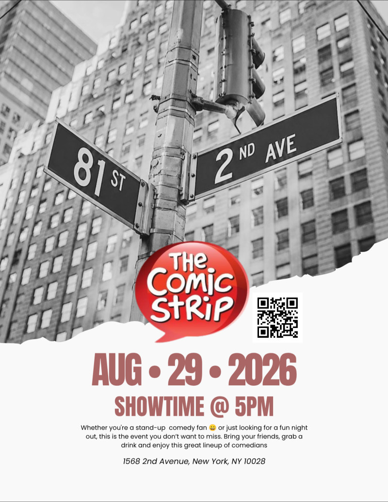 Comic Strip Live! NYC – 5PM Showcase on August 29, 2026