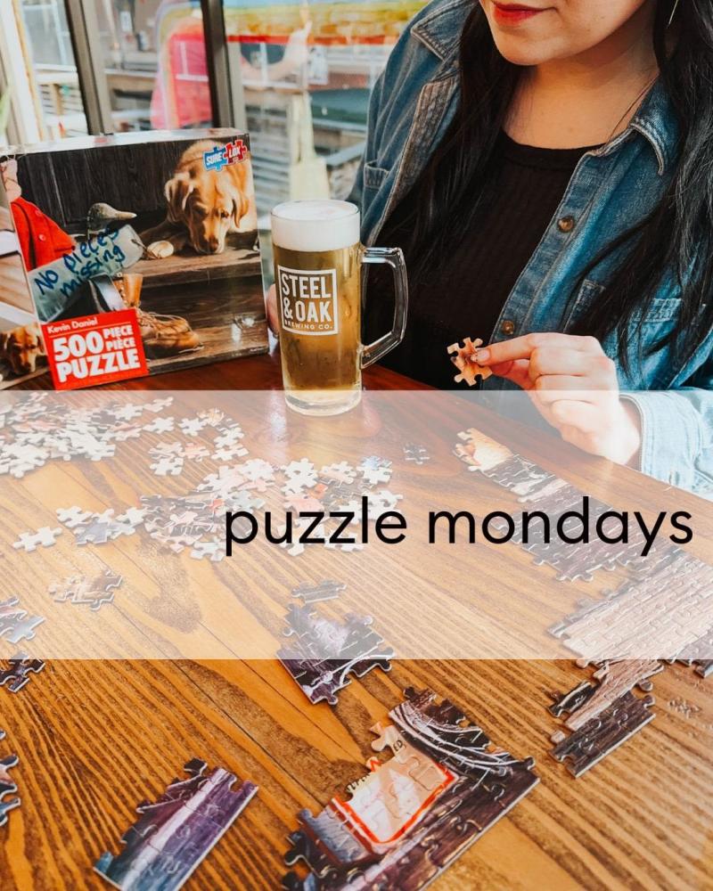 Steel + Oak presents Puzzle Mondays