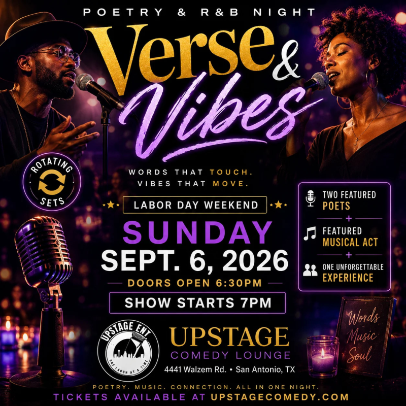 Verse & Vibes   R&B And Poetry Night