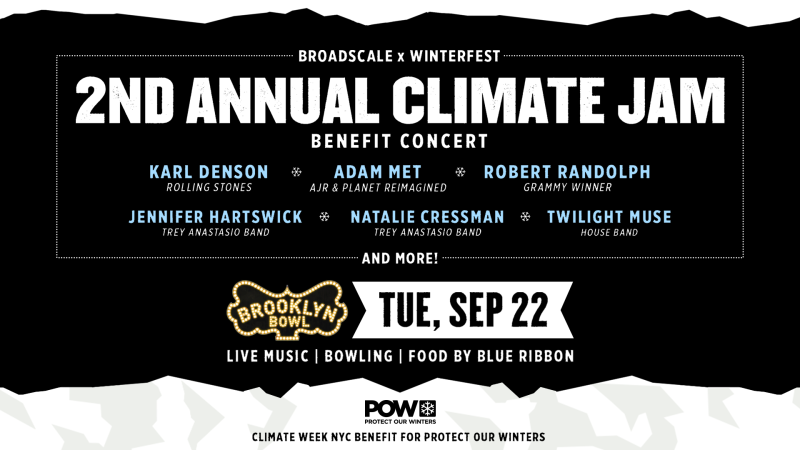 Climate Jam, Special Guests Karl Denson of The Rolling Stones, Adam Met of AJR & Planet Reimagined, Jen Hartswick and Natalie Cr