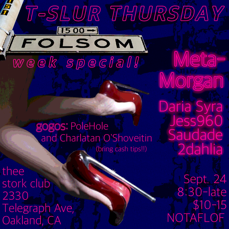 T-Slur Thursday - Folsom Week Special! 9/24