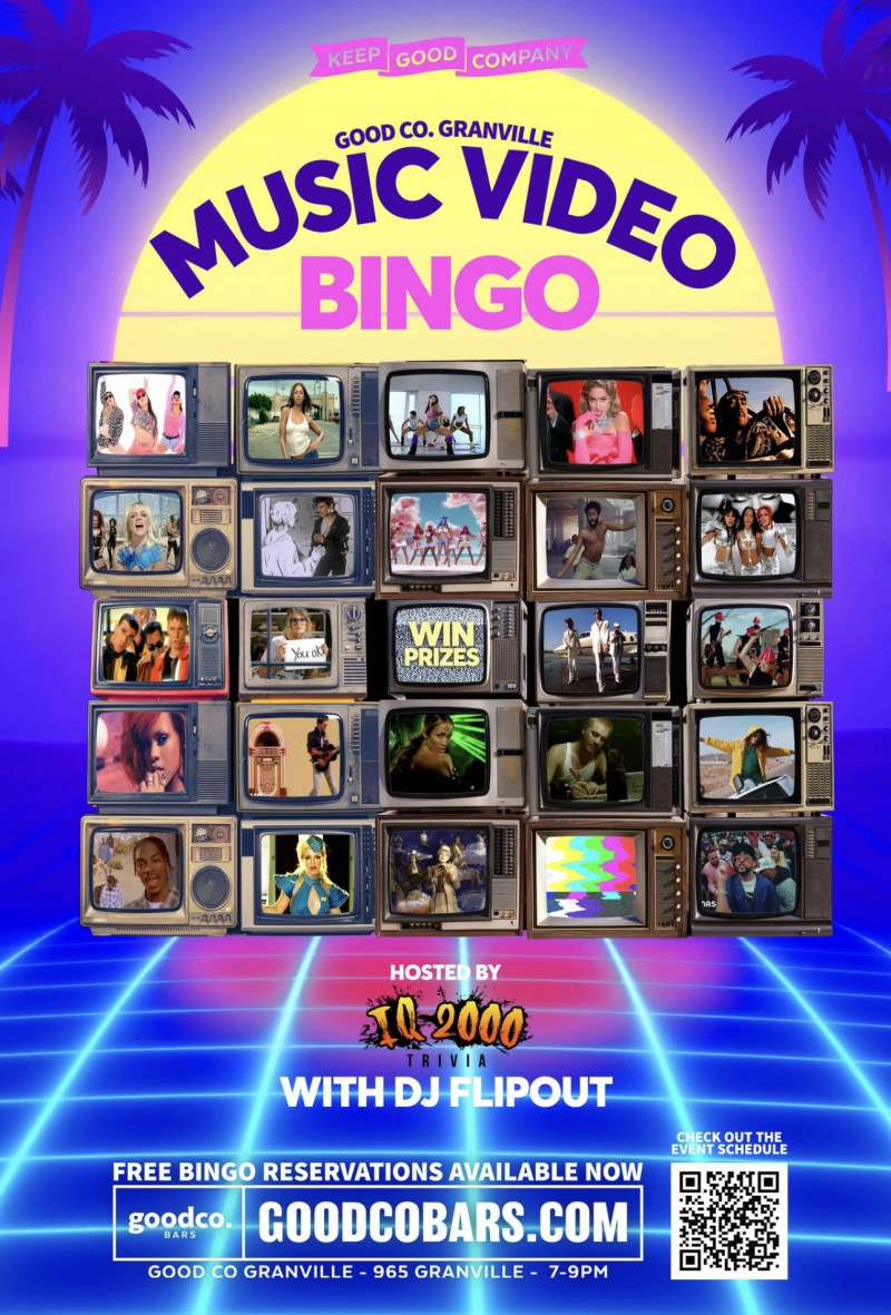 Music Video Bingo with DJ Flipout & IQ2000
