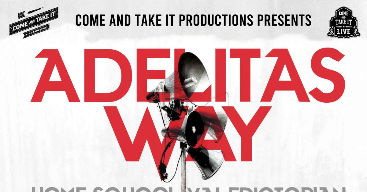 ADELITAS WAY: Home School Valedictorian Austin concert poster
