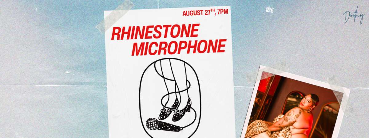 Rhinestone Microphone: a queer open mic night hosted by Twinka Masala