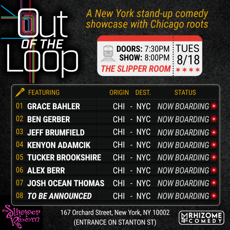Guest event: Out of the Loop. Rhizome stand-up.