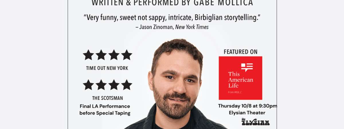 Gabe Mollica's "Solo: A Show About Friendship"