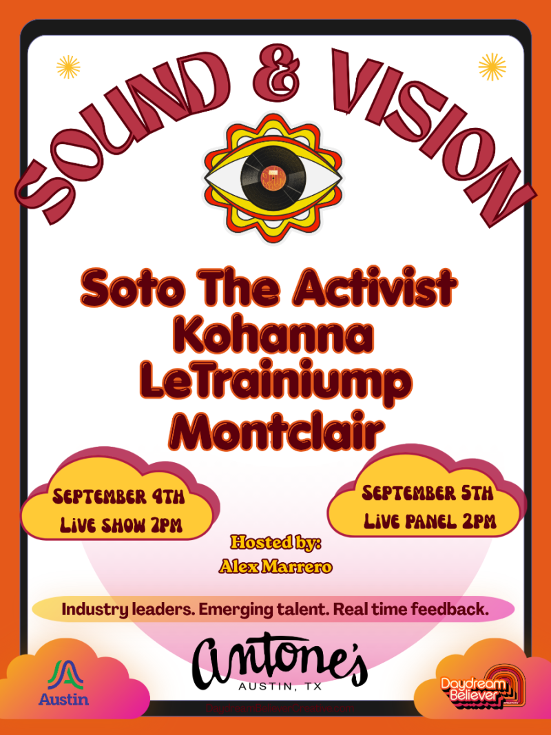 Sound & Vision- Artist Roundtable, Panel Discussion & Mixer